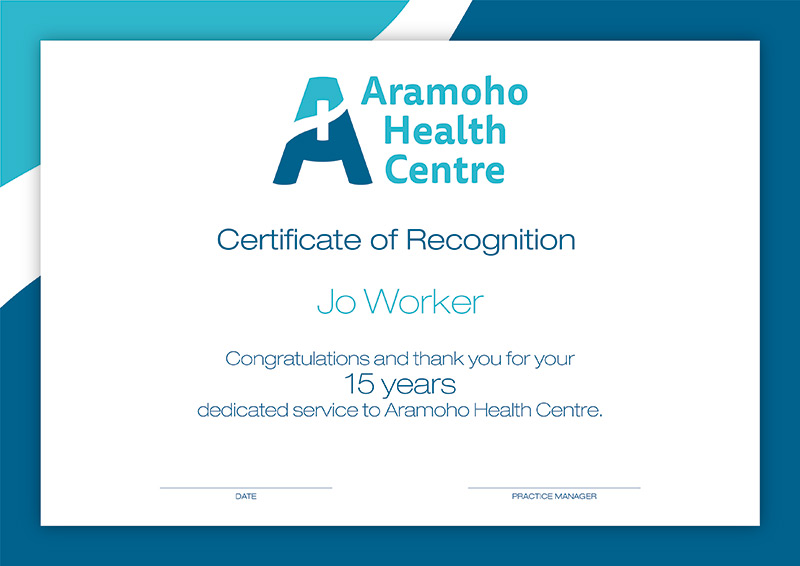 Aramoho Health Stationery Design