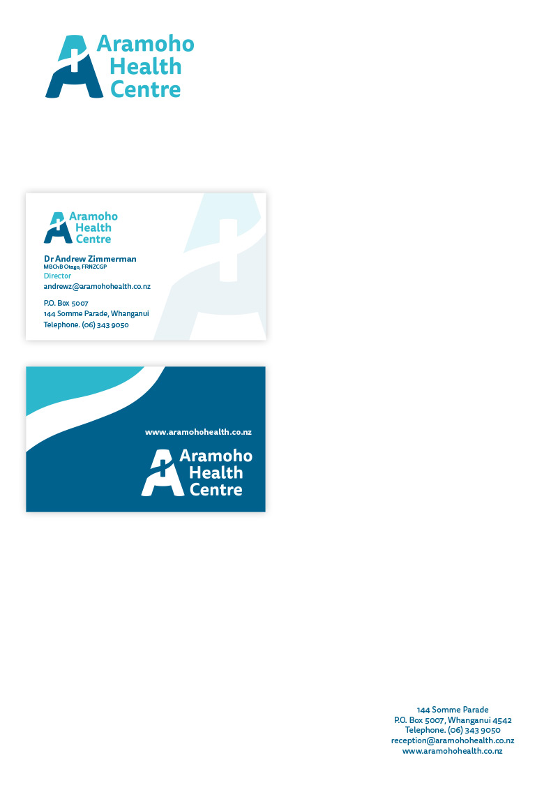 Aramoho Health Stationery Design