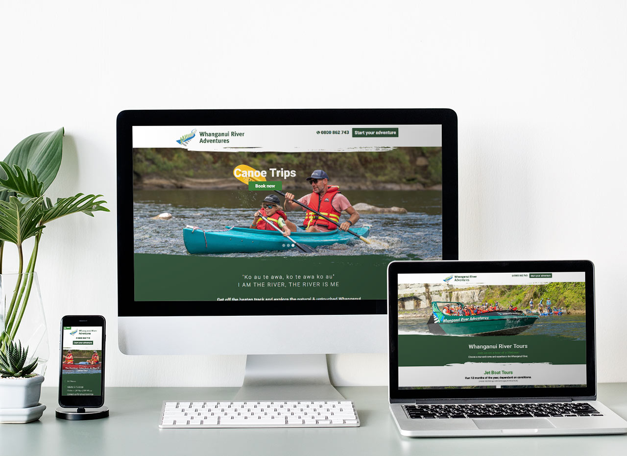Whanganui River Adventures Website Development